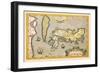 Map of Japan-Abraham Ortelius-Framed Art Print