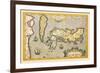 Map of Japan-Abraham Ortelius-Framed Art Print