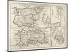 Map of Jersey Guernsey Alderney Sark and the Scilly Isles-null-Mounted Art Print