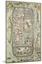 Map of Jerusalem and the Surrounding Area, from Civitates Orbis Terrarum by Georg Braun-Joris Hoefnagel-Mounted Giclee Print