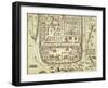 Map of Jerusalem and the Surrounding Area-Joris Hoefnagel-Framed Giclee Print