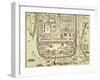 Map of Jerusalem and the Surrounding Area-Joris Hoefnagel-Framed Giclee Print