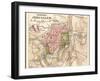 Map of Jerusalem (C. 1900), Maps-Encyclopaedia Britannica-Framed Art Print