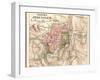 Map of Jerusalem (C. 1900), Maps-Encyclopaedia Britannica-Framed Art Print