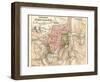 Map of Jerusalem (C. 1900), Maps-Encyclopaedia Britannica-Framed Art Print