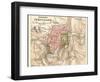 Map of Jerusalem (C. 1900), Maps-Encyclopaedia Britannica-Framed Art Print