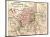 Map of Jerusalem (C. 1900), Maps-Encyclopaedia Britannica-Mounted Art Print