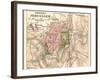 Map of Jerusalem (C. 1900), Maps-Encyclopaedia Britannica-Framed Art Print