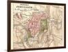 Map of Jerusalem (C. 1900), Maps-Encyclopaedia Britannica-Framed Art Print