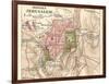 Map of Jerusalem (C. 1900), Maps-Encyclopaedia Britannica-Framed Art Print