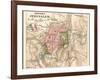 Map of Jerusalem (C. 1900), Maps-Encyclopaedia Britannica-Framed Art Print