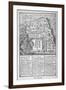 Map of Jerusalem During Ibn Batuta's Travels-null-Framed Art Print