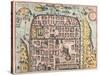 Map of Jerusalem from Civitates Orbis Terrarum-null-Stretched Canvas