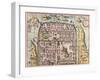 Map of Jerusalem from Civitates Orbis Terrarum-null-Framed Giclee Print