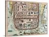 Map of Jerusalem from Civitates Orbis Terrarum-null-Stretched Canvas