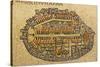 Map Of Jerusalem In Mosaic, Cardo, Jerusalem, Israel-paul prescott-Stretched Canvas