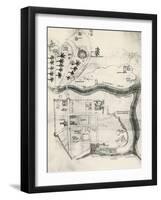 Map of Jerusalem-null-Framed Giclee Print