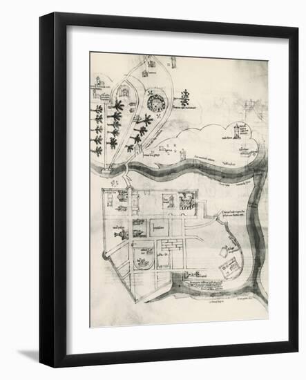 Map of Jerusalem-null-Framed Giclee Print