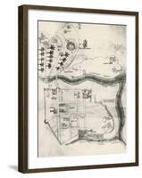 Map of Jerusalem-null-Framed Giclee Print