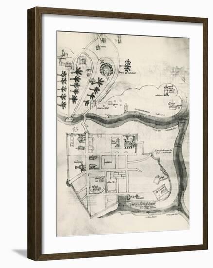 Map of Jerusalem-null-Framed Giclee Print