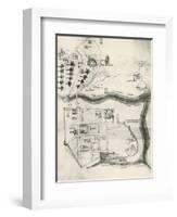 Map of Jerusalem-null-Framed Giclee Print