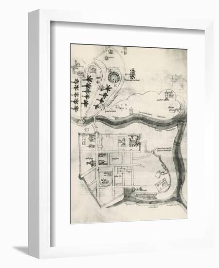 Map of Jerusalem-null-Framed Giclee Print