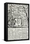 Map of Jerusalem-Antoine Regnault-Framed Stretched Canvas