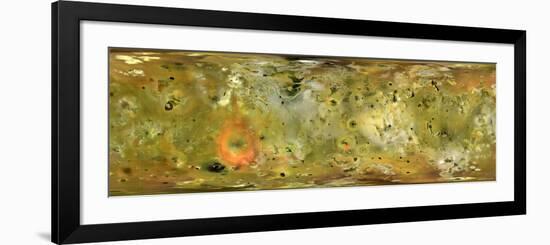 Map of Jupiter's Moon Lo-Stocktrek Images-Framed Photographic Print