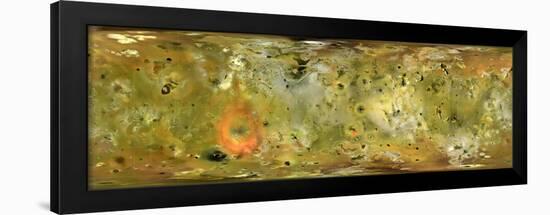 Map of Jupiter's Moon Lo-Stocktrek Images-Framed Art Print