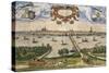Map of Kampen, Netherlands, from Civitates Orbis Terrarum-null-Stretched Canvas