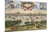 Map of Kampen, Netherlands, from Civitates Orbis Terrarum-null-Mounted Giclee Print