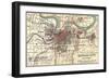 Map of Kansas City (C. 1900), Maps-Encyclopaedia Britannica-Framed Art Print