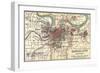 Map of Kansas City (C. 1900), Maps-Encyclopaedia Britannica-Framed Art Print