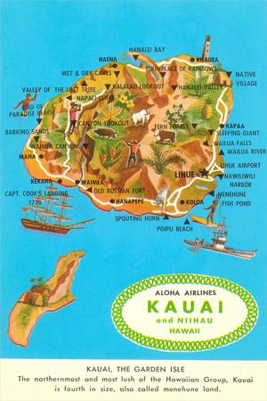 Leatherette Keychain - Map Of Old Hawaii Design By Steve Strickland