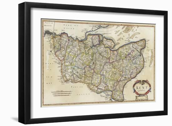 Map of Kent-Robert Morden-Framed Giclee Print