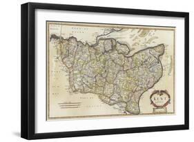 Map of Kent-Robert Morden-Framed Giclee Print