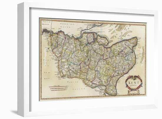 Map of Kent-Robert Morden-Framed Giclee Print