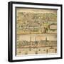 Map of Konigsberg and Riga from Civitates Orbis Terrarum-null-Framed Giclee Print