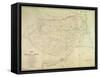 Map of Kutch and Runn, India, 1854-null-Framed Stretched Canvas