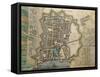 Map of La Rochelle-null-Framed Stretched Canvas