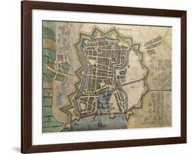 Map of La Rochelle-null-Framed Giclee Print