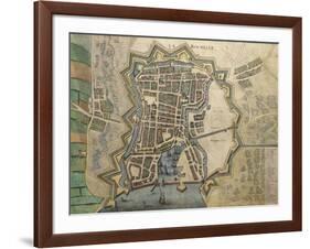 Map of La Rochelle-null-Framed Giclee Print