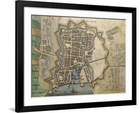 Map of La Rochelle-null-Framed Giclee Print