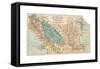 Map of Lake Nicaragua (C. 1900), Maps-Encyclopaedia Britannica-Framed Stretched Canvas
