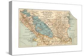 Map of Lake Nicaragua (C. 1900), Maps-Encyclopaedia Britannica-Stretched Canvas