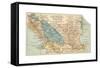 Map of Lake Nicaragua (C. 1900), Maps-Encyclopaedia Britannica-Framed Stretched Canvas