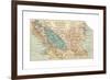 Map of Lake Nicaragua (C. 1900), Maps-Encyclopaedia Britannica-Framed Giclee Print