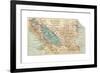 Map of Lake Nicaragua (C. 1900), Maps-Encyclopaedia Britannica-Framed Giclee Print