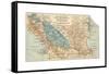 Map of Lake Nicaragua (C. 1900), Maps-Encyclopaedia Britannica-Framed Stretched Canvas