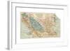 Map of Lake Nicaragua (C. 1900), Maps-Encyclopaedia Britannica-Framed Giclee Print